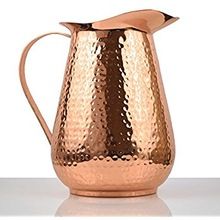 Pure Copper Hammered Solid Water Jug