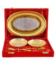 Silver and Gold Plated Bowl Set