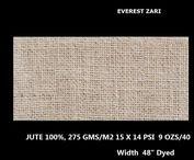 Everest zari cream jute fabric