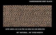 herringbone pattern jute fabric natural color