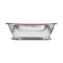 Silver Finish Copper Bath Tub