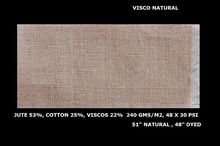 viscose blended laminated jute fabric