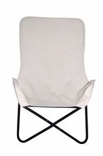 White Square Canvas Butterfly Chair