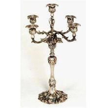 Silver Christmas Metal Candle Holder