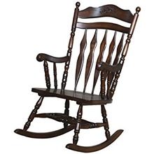 Antique Hand Carved Wooden Rocking Chair