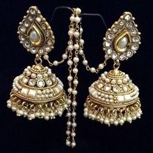 Kundan Polki Bridal earrings