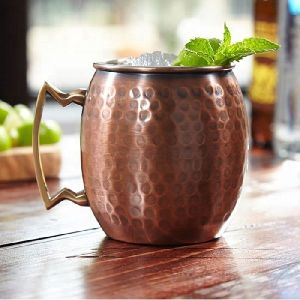 Hammered Copper Moscow Mule Mug