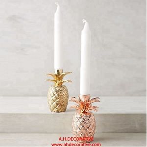 Metal Pineapple Candlestick Holder