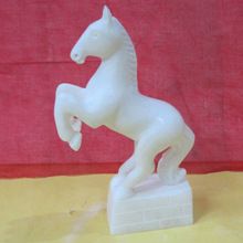 Marble Boulonnais Horse sculpture