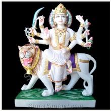 Small Ambaa Mata Marble Statue