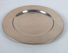 Round Copper Finished Charger Plate