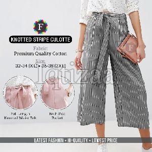 Knotted Striped Culotte