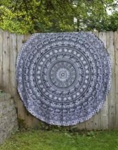 Mandala Round Round Beach Throw