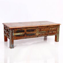 Reclaimed Wood Antique Drawer Coffee Table