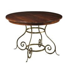 wrought iron extension dining table