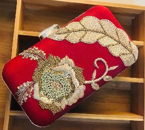 Designer Zardosi Box Clutches