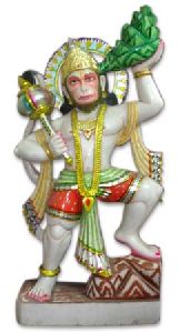 White Marble Hanuman Statue