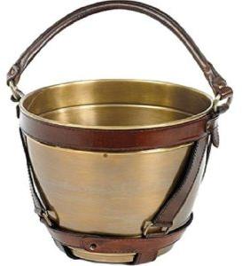 brass antique wine bucket