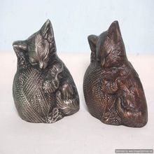 cat metal urns