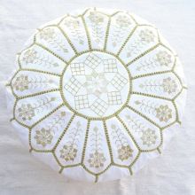 Moroccan Pouf White