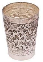 Silver Polished Lassi Glass