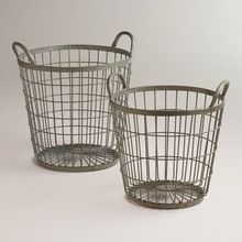 BASKETS AND WROUGHT IRON