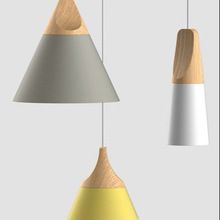 Metal Wood Pendant Lamp