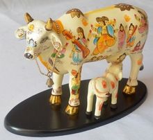 Handicraft Standing Resin Kamdhenu Cow