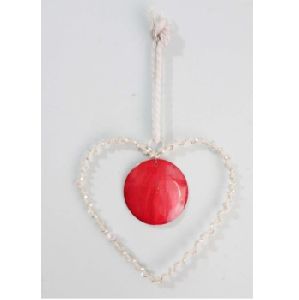 CHRISTMAS HANGING ORNAMENTS HEART NEW