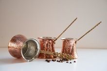 copper coffee making pot