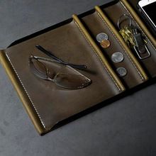 Holder leather trays