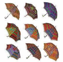 Cotton Sun Parasol Designer Indian Embroidered Umbrella