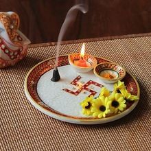 Marble Pooja Thali Plate