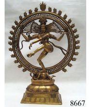 Brass Natraj Hindu Religious Statue