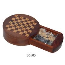 Handmade wooden chess game