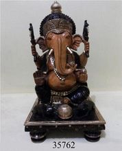 Wooden Ganesh Chowki
