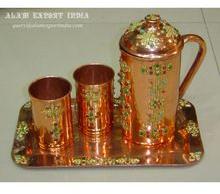 Copper Jug Glass Set