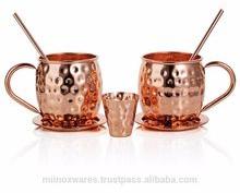 Copper Moscow Mule Mugs Set