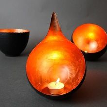 Iron metal Tealight Candle Bowls