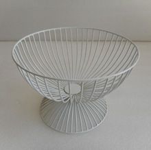 Iron Wire White Mesh Fruit Basket