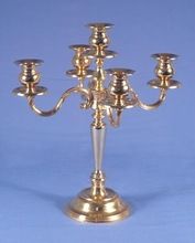 Bronze short gold candelabra