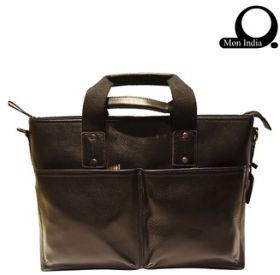 leather laptop briefcase
