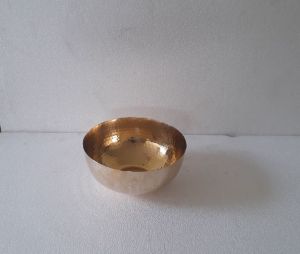 Metal Round Shape Hammered Bowl