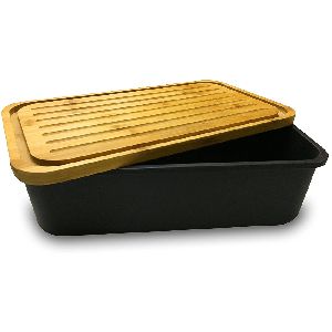 Rectangle shape Bread Bin with lid