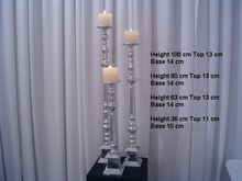 Decorative aluminium wedding candle holder