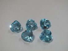 Blue Topaz Heart Cut Loose Gemstones