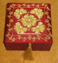 Hand Embroidery Jewellery Boxes