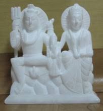 Italian Marble Shiv Parivar Statue