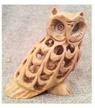 Marble Owl Figure