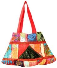 patchwork fabric bag